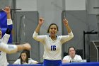 Volleyball vs Emerson  Wheaton College Women's Volleyball vs Emerson College. - Photo by Keith Nordstrom : Wheaton, Volleyball, VB2019